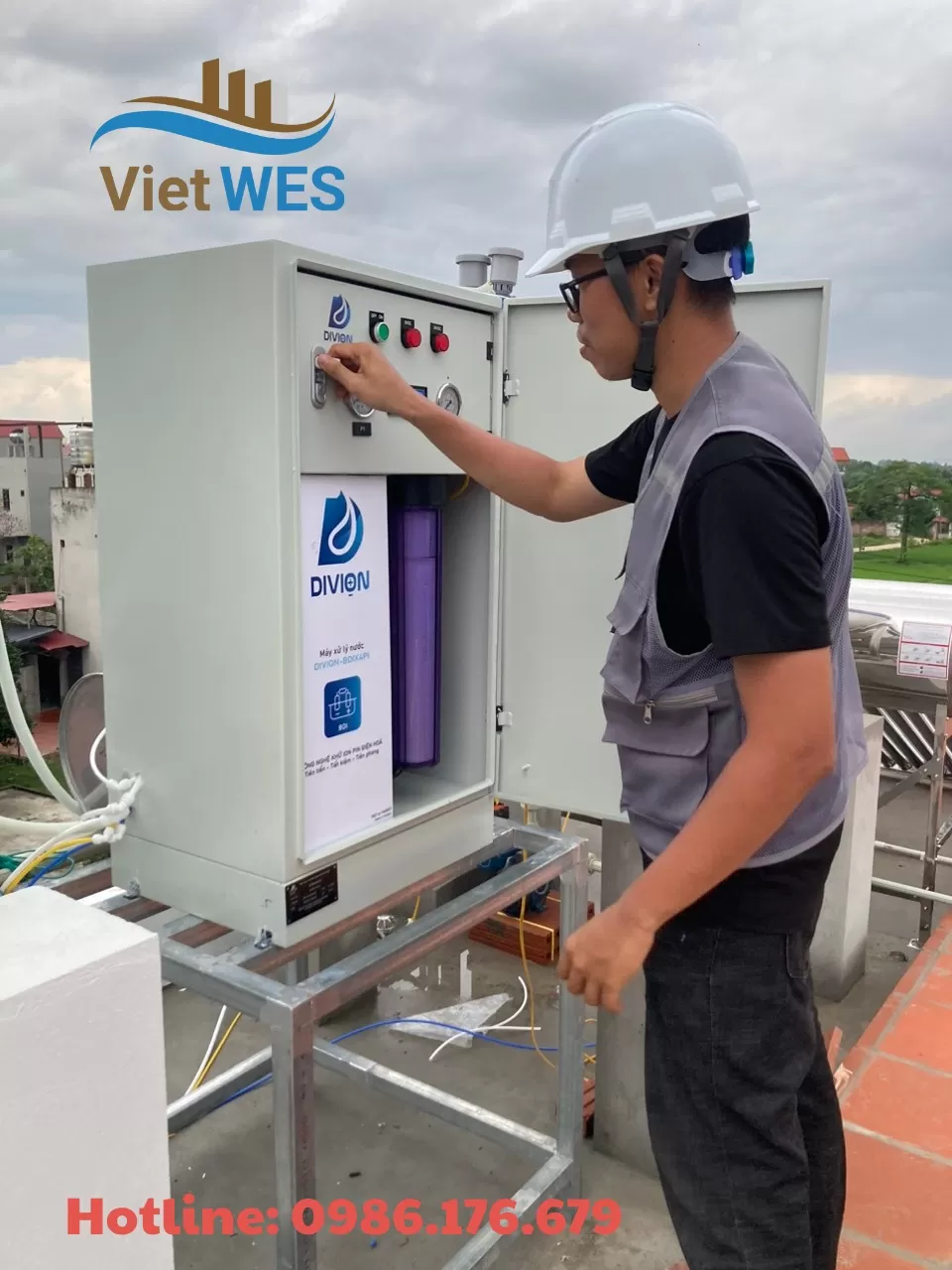 [Nhật ký thi công – 27/07/2024] Hoàn thành lắp đặt Máy xử lý nước DIVION tổng cho Biệt thự Tân Yên - Bắc Giang